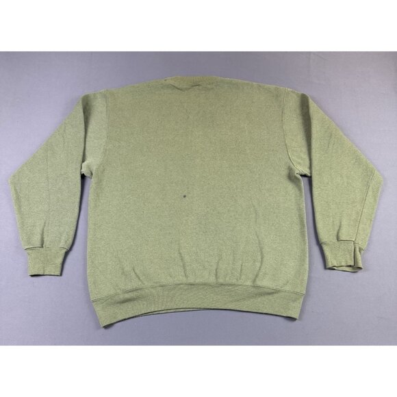 Rare Vintage USMC Forest Olive Green Faded Sweater Crewneck Marine Corps Hype - Picture 2 of 13
